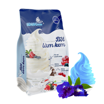 Bột làm kem hoa đậu biếc